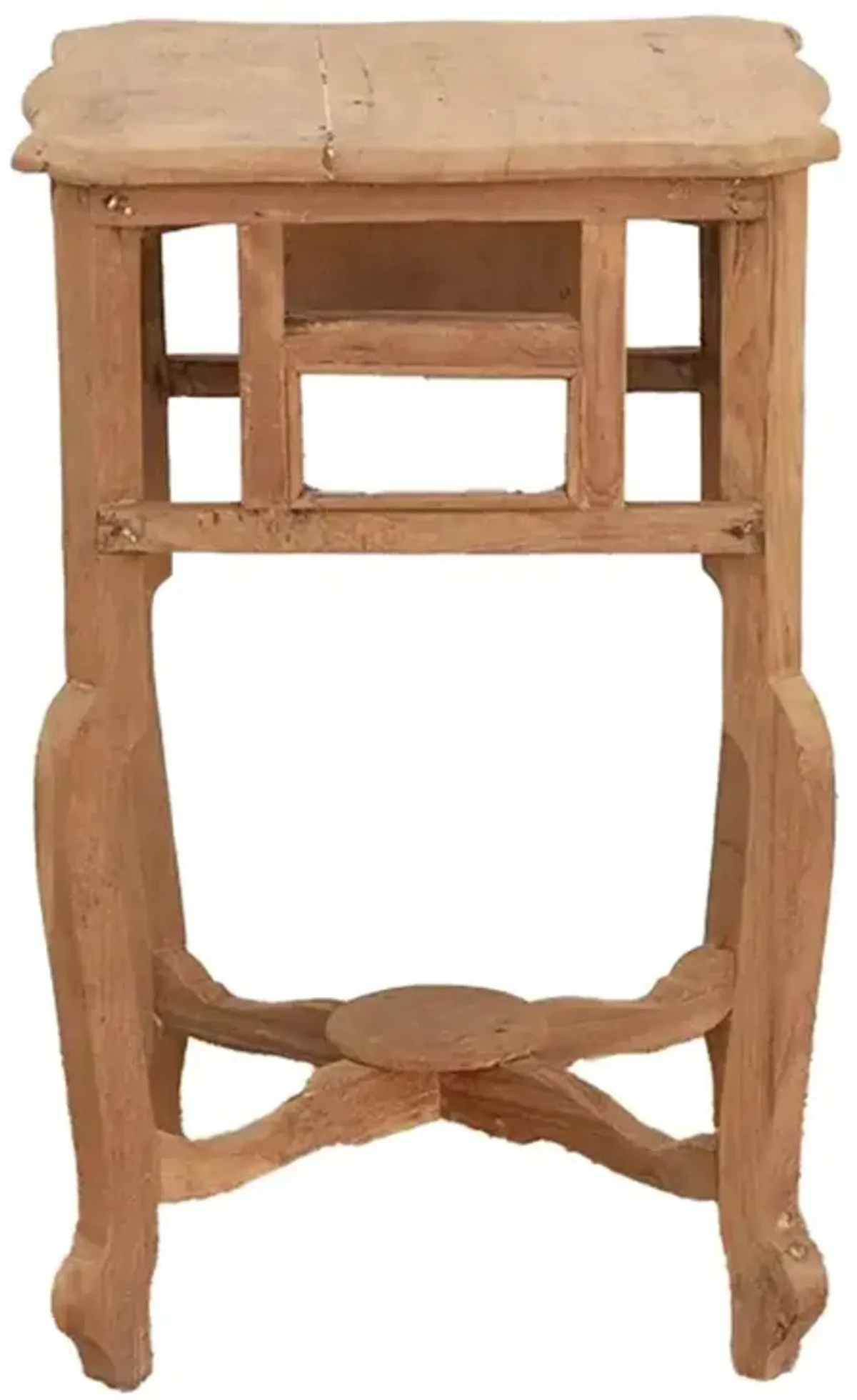 Small Antique Teak Colonial Side Table