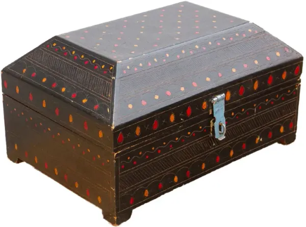 Vintage Painted Nomad Trinket Box
