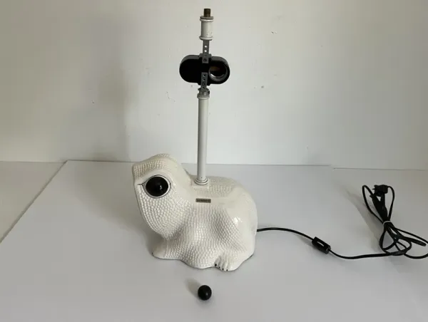 1950s Italian Frog Lamp & Shade - C the Light Interiors - black