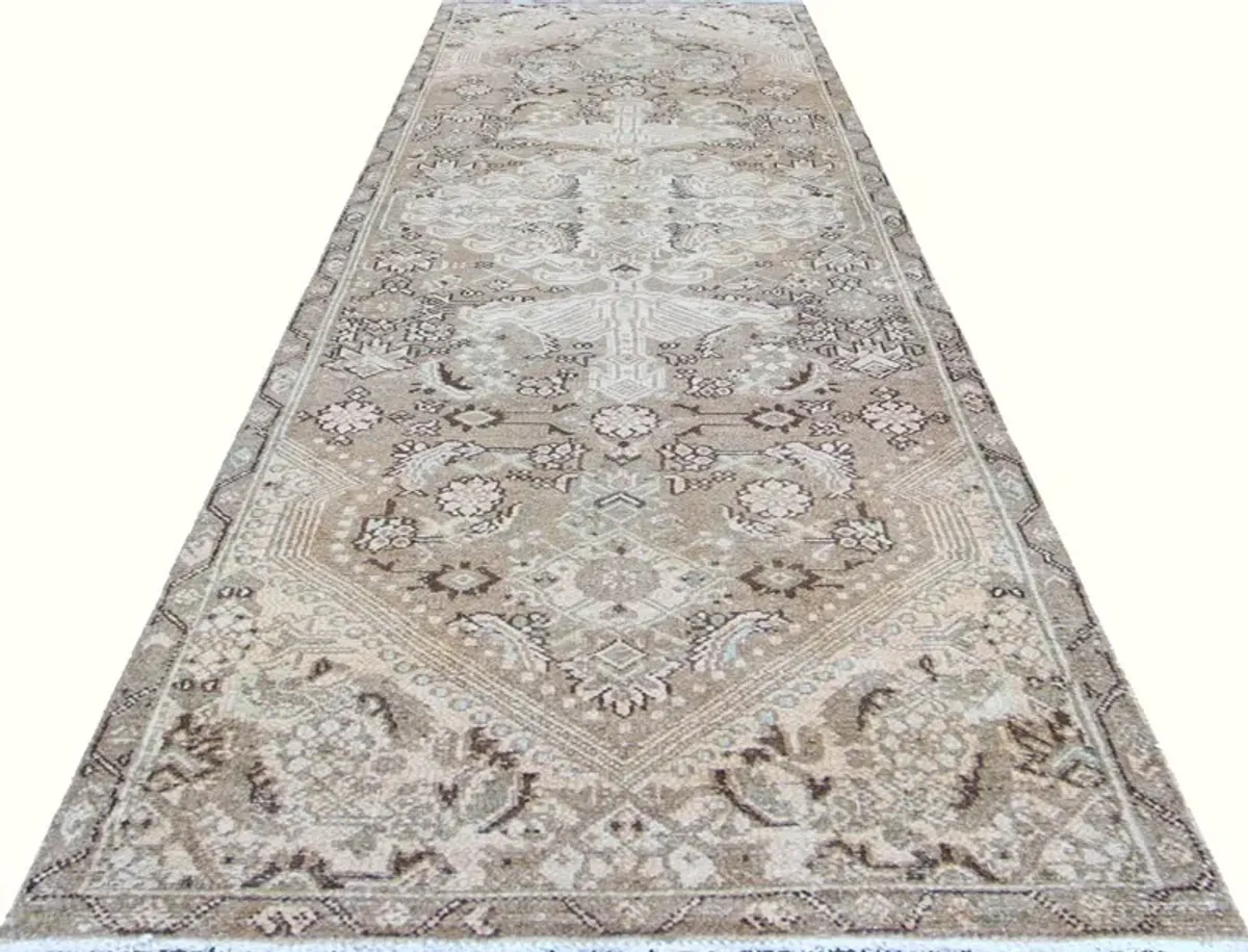 1940s Persian Melayer Runner-2'10"x10'2" - Nalbandian - beige