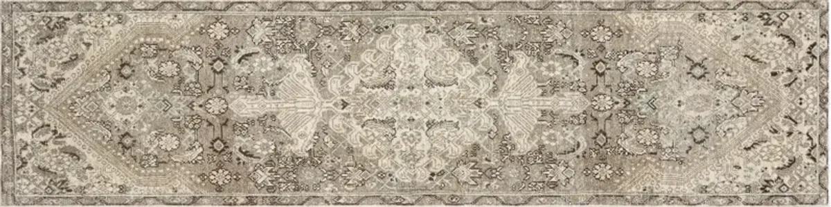 1940s Persian Melayer Runner-2'10"x10'2" - Nalbandian - beige