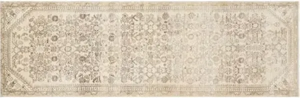 1940s Persian Melayer Runner -2'9"x8'7" - Nalbandian - Handcrafted - Beige