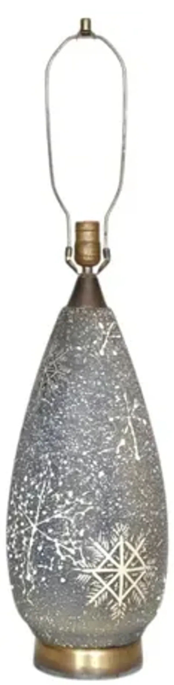 Mid-Century Ceramic Table Lamp - Interesting Things - gray