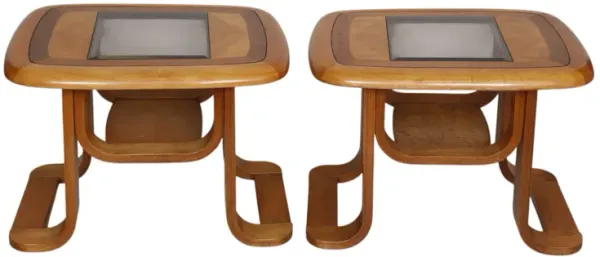Mid-Century Bentwood Side Tables - a Pair - Interesting Things