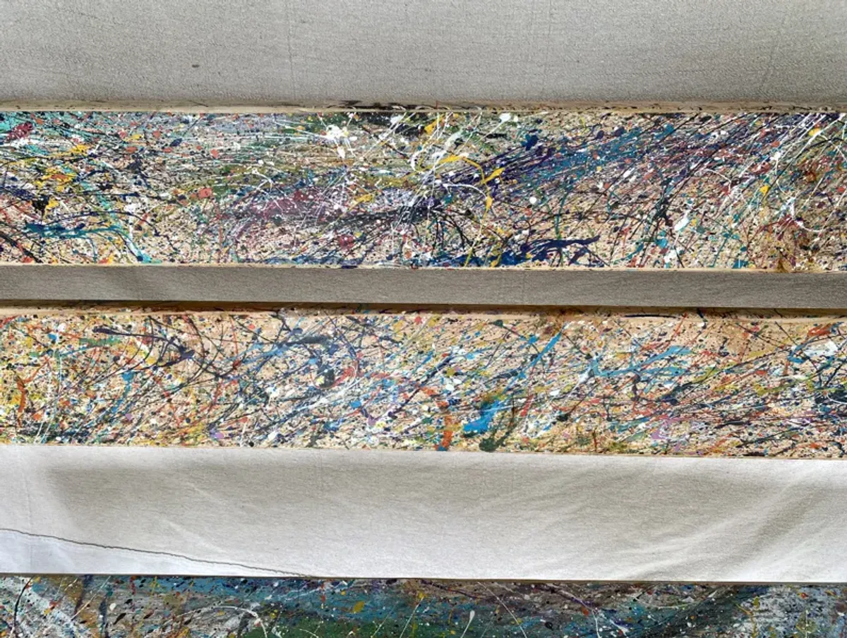 Artist Wood Graffiti Bench - Ballyhoo - brown