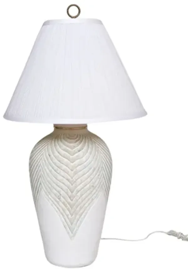 Postmodern Embossed Plaster Table Lamp