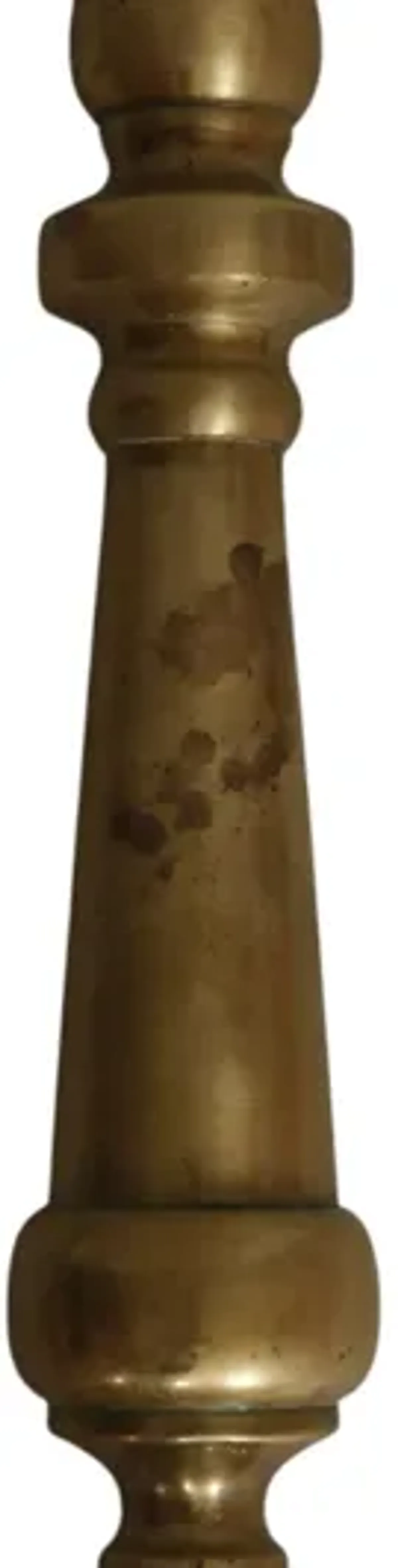 Large Brass Candlestick Holders, a Pair