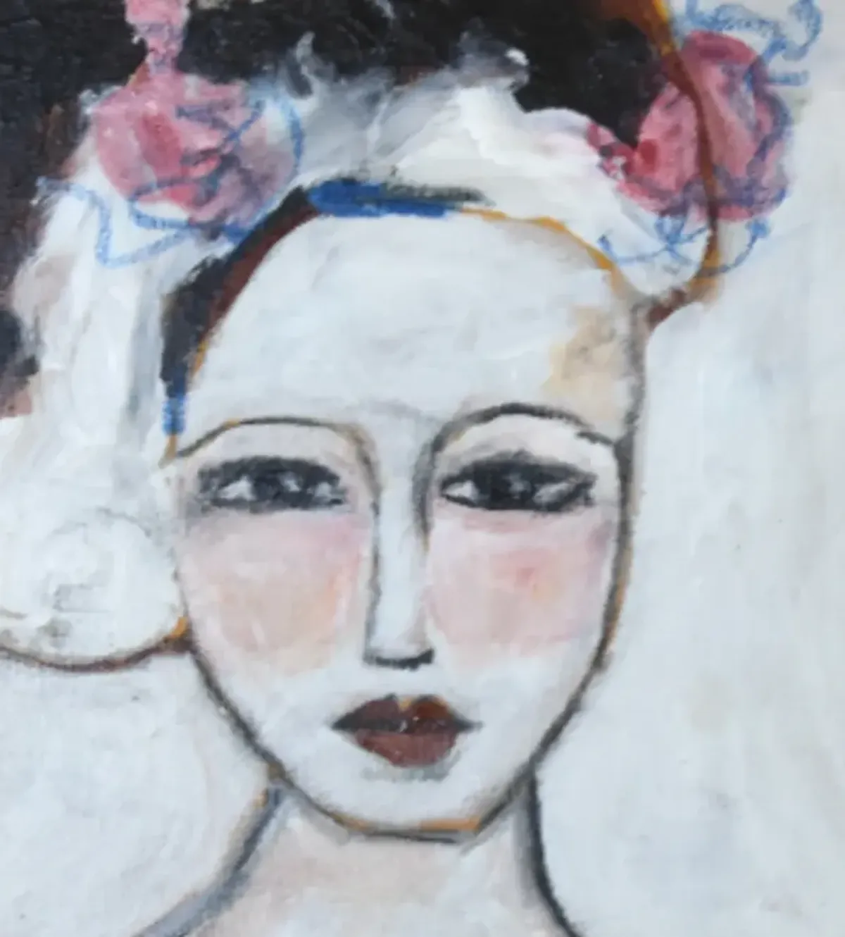 Chic French Woman Painting Ruth Arenz - white