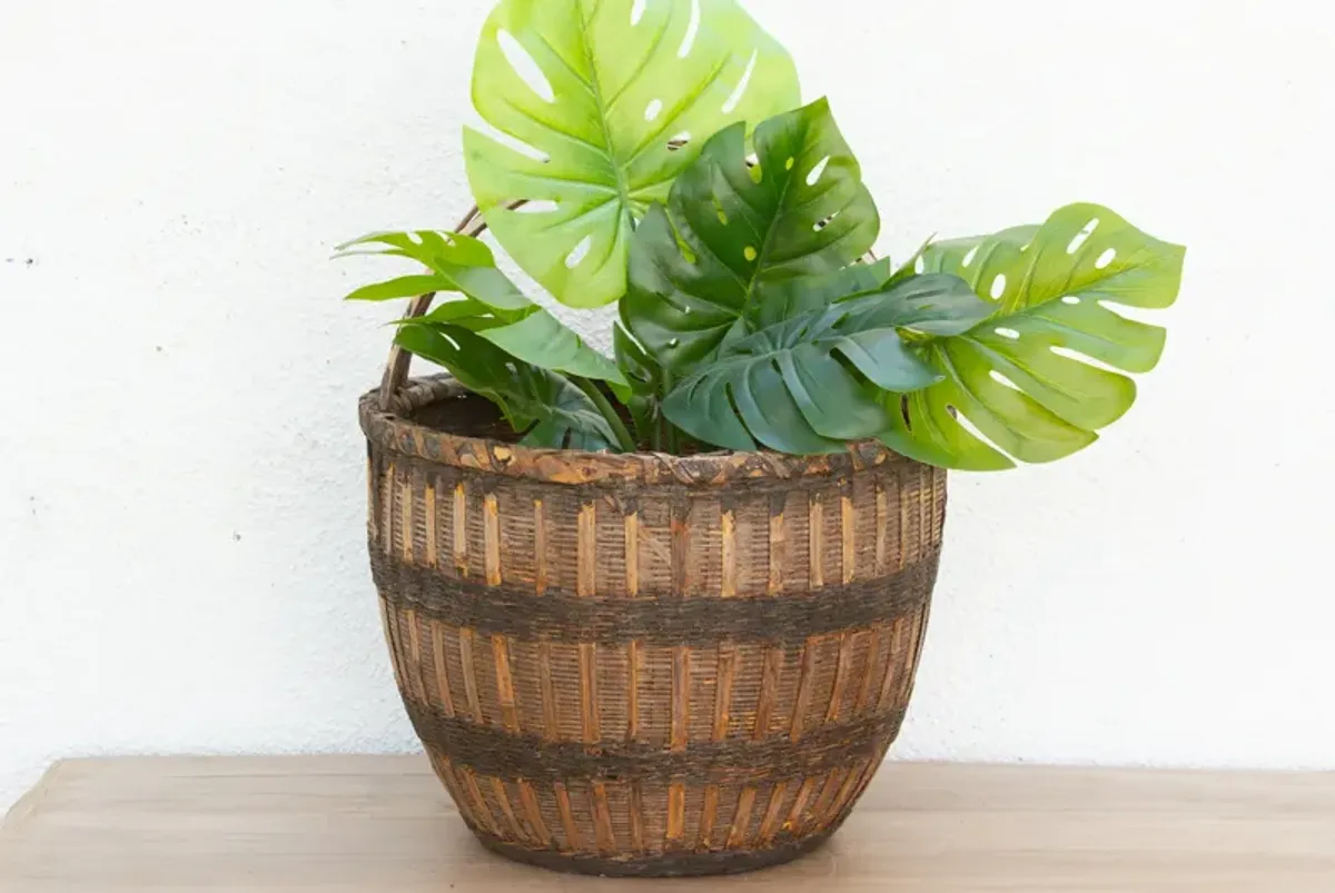 Cottage Harvest Basket - de-cor - brown