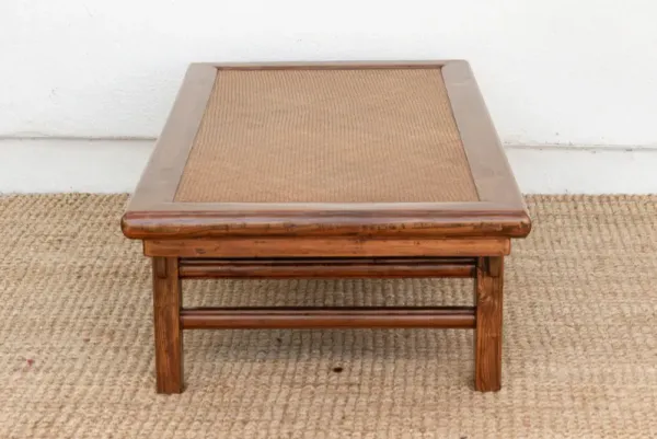 Mid 20th C. Ming Rattan Coffee Table