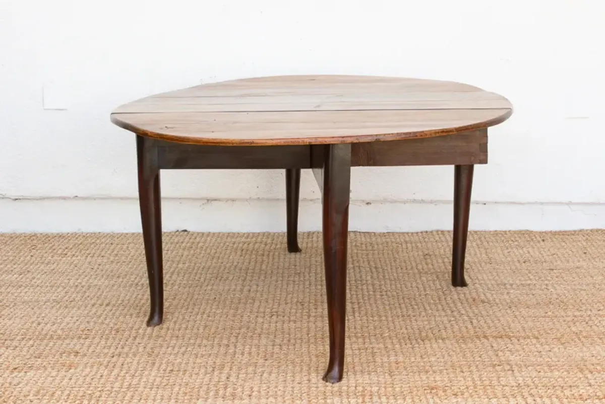 18th C English Oak Gateleg Dining Table - de-cor