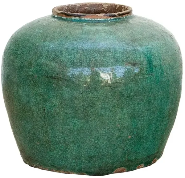 Blue Moss Ceramic Vase
