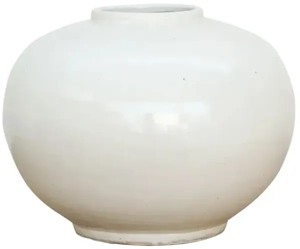 Eclectic Modern White Porcelain Vase