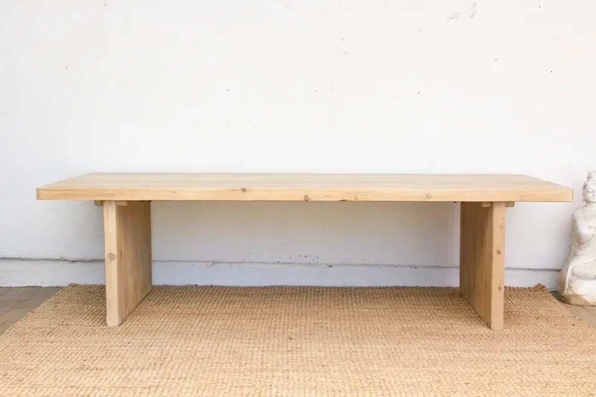 108" Long Reclaimed Wood Dining Table - de-cor
