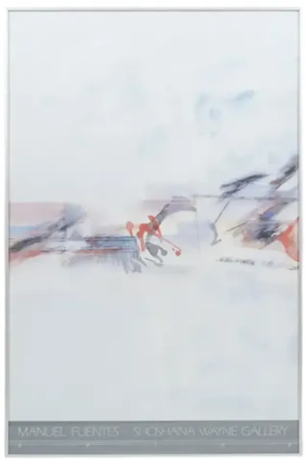 Manuel Fuentes Framed Exhibition Poster - Interesting Things - white