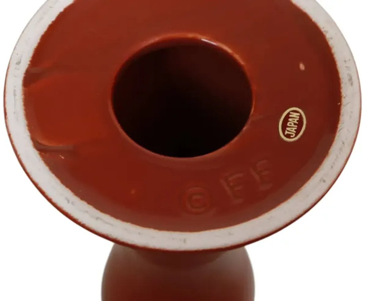 Fitz & Floyd Ceramic Candle Holders - Interesting Things - red