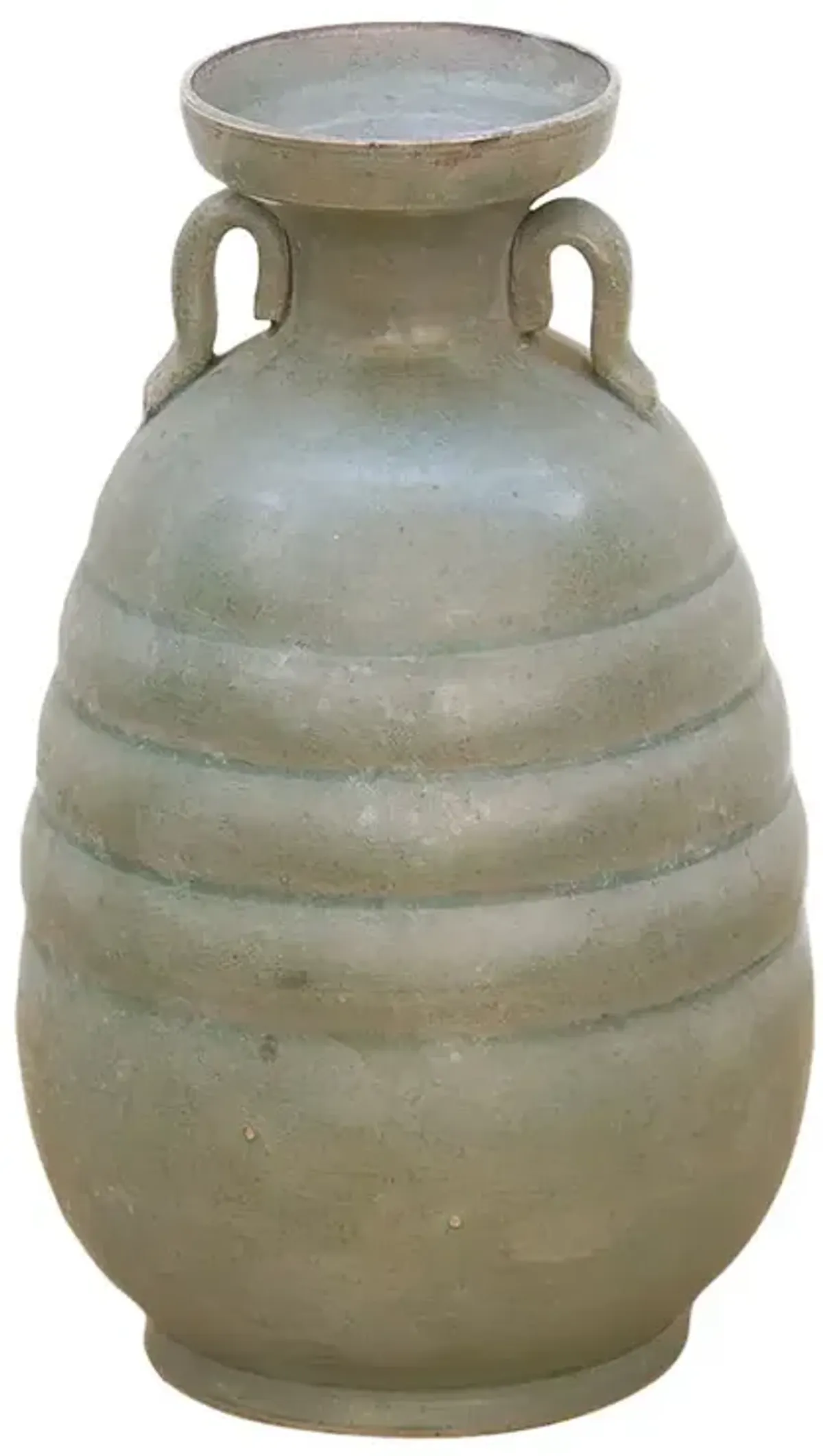 Antique Stoneware Beehive Jar - de-cor - green