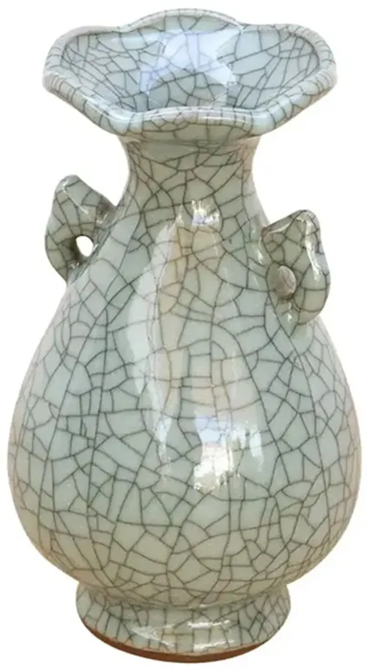 Early 20th C. Chinese Scalloped Vase