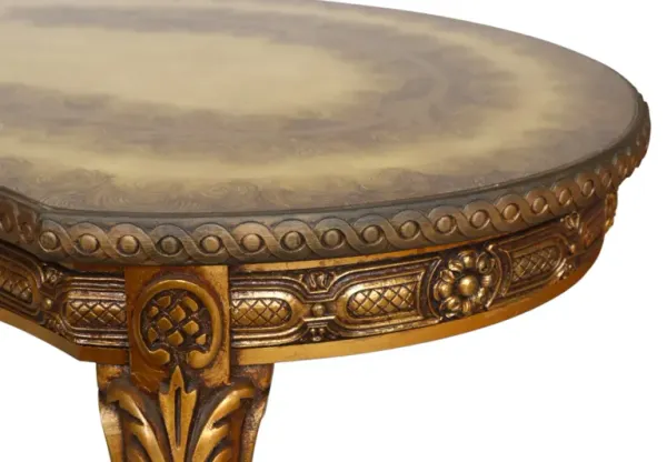 Hollywood Regency Giltwood Coffee Table