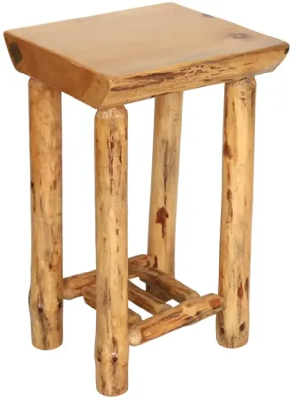 Hand Crafted Log Side Table - Interesting Things - brown