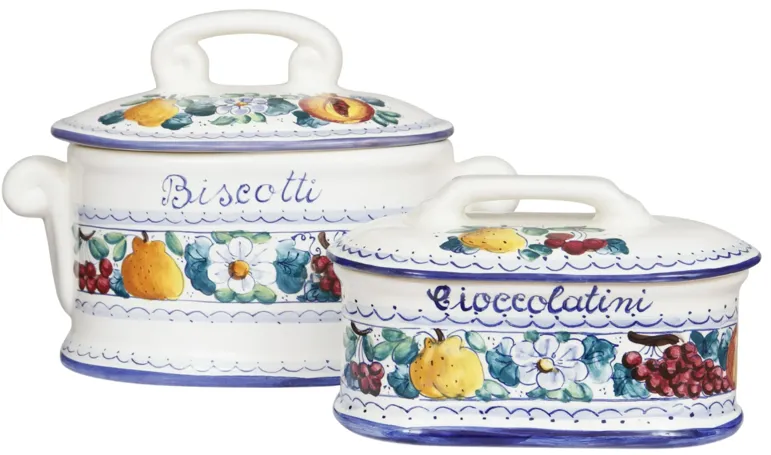 Italian Biscotti & Cioccolatini Jars S/2
