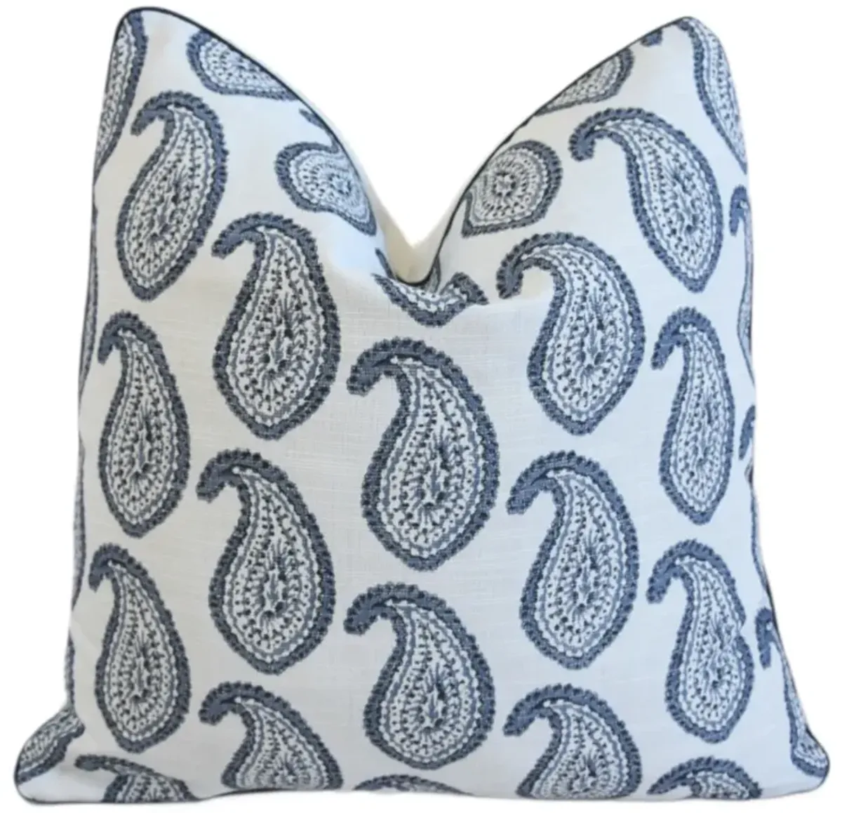 Martyn Lawrence Blue Paisley Pillow