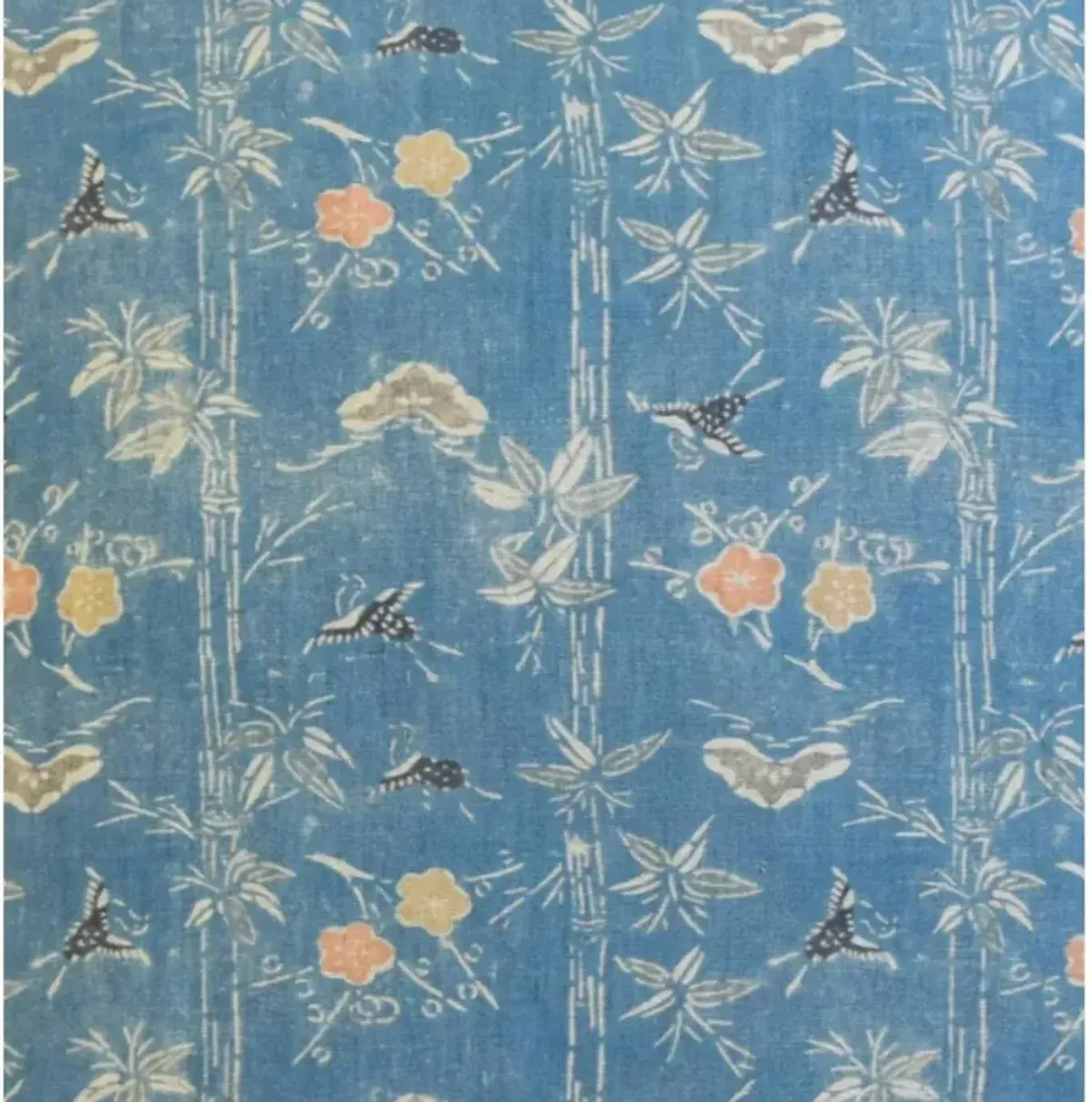 Chinoiserie Bird & Floral Bamboo Pillow