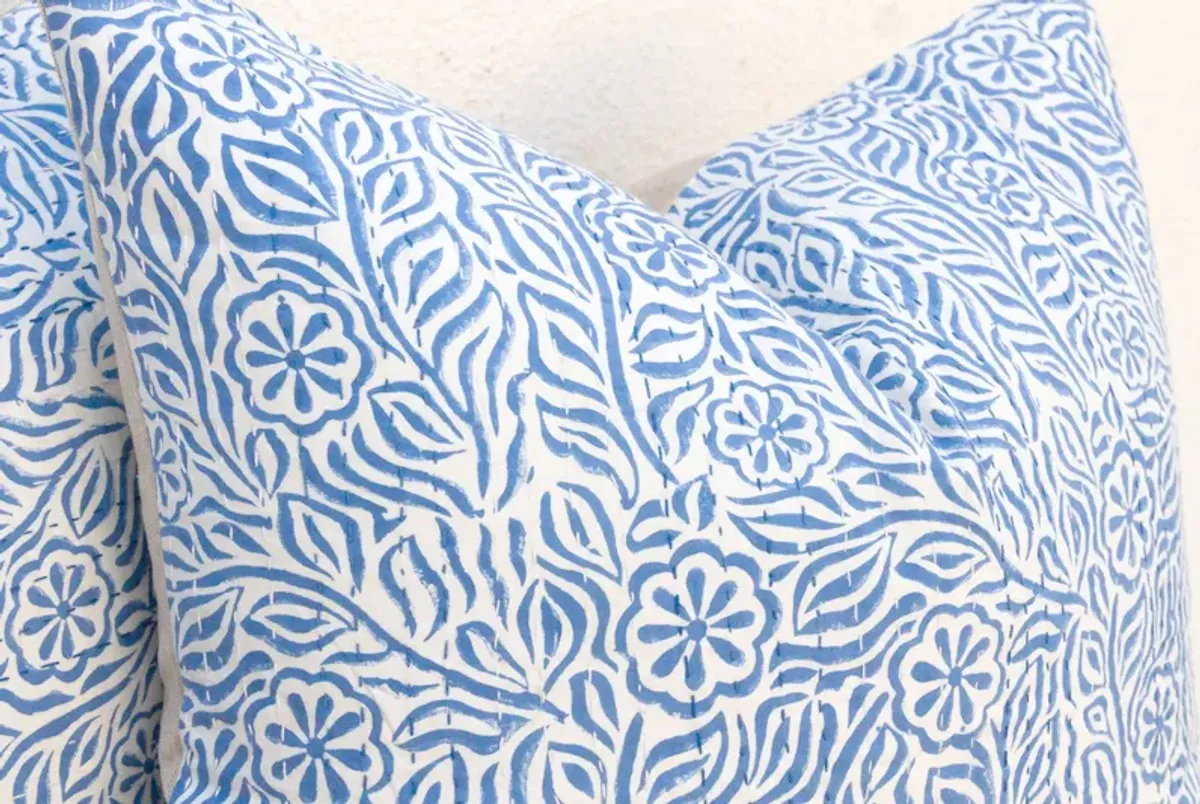 Jodhpur Garden,Floral Blockprint Pillows