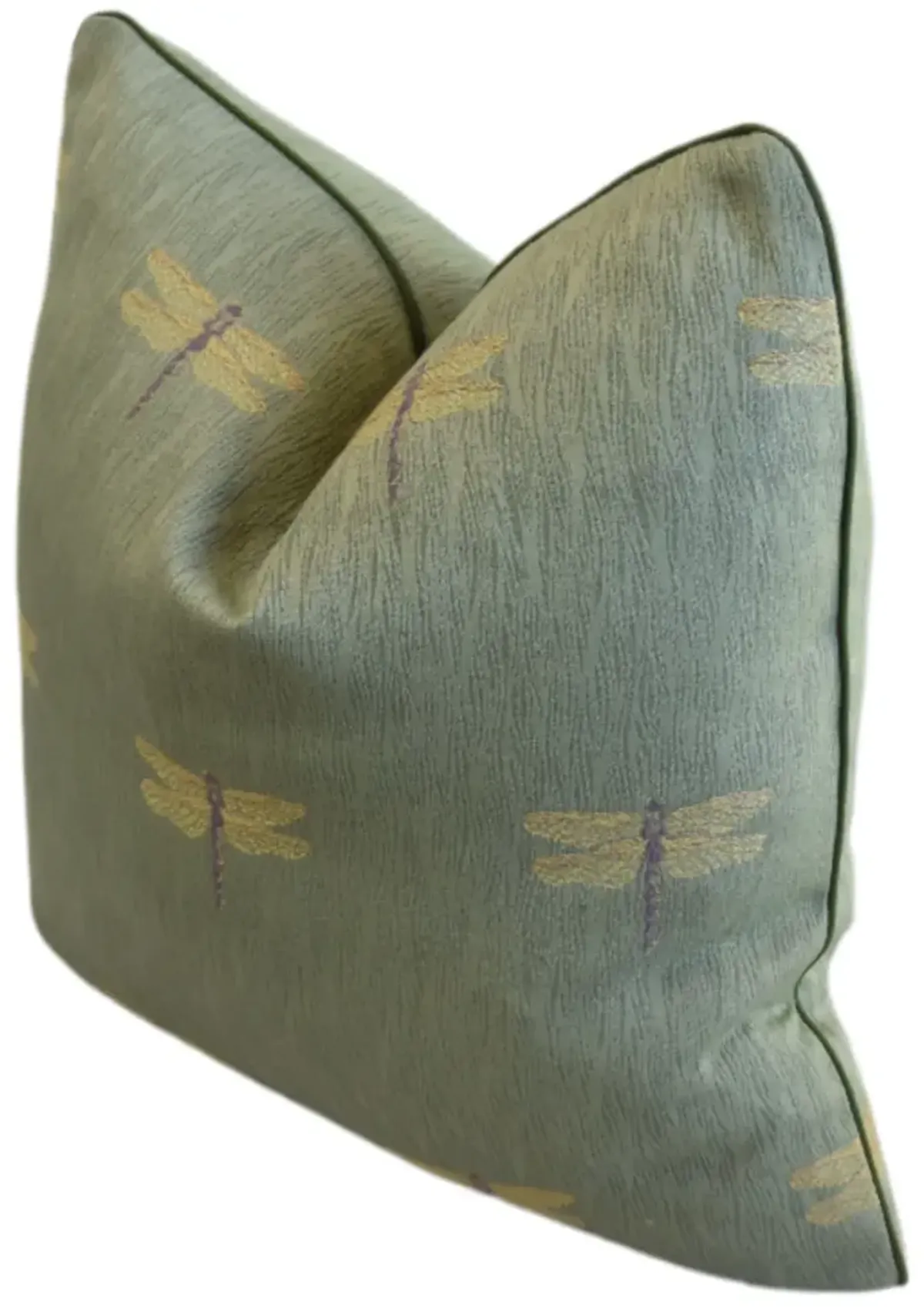 Designer Embroidered Dragonfly Pillow