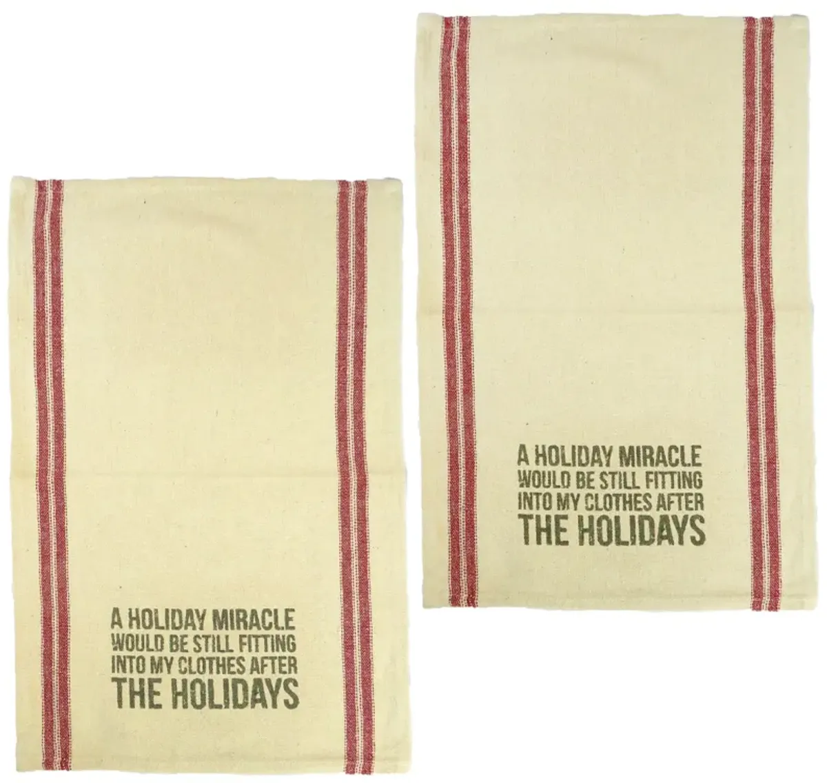 French Torchon Style Holiday Towels Pair