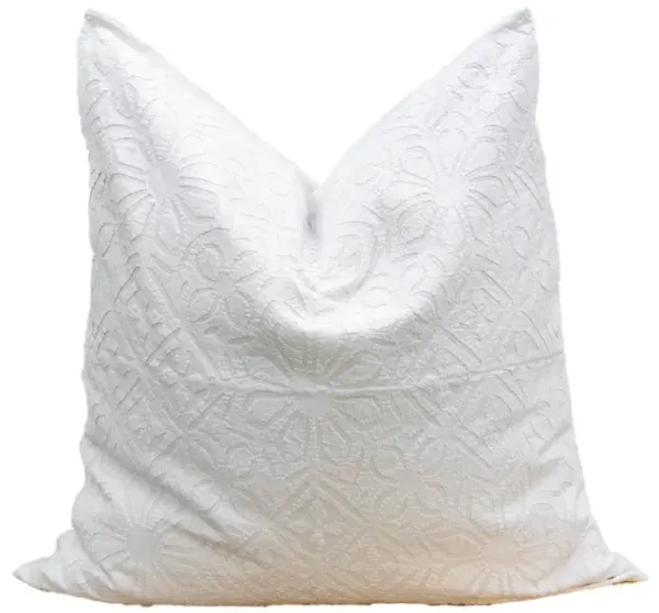 Wisteria Bloom Applique Pillow Cover - de-cor