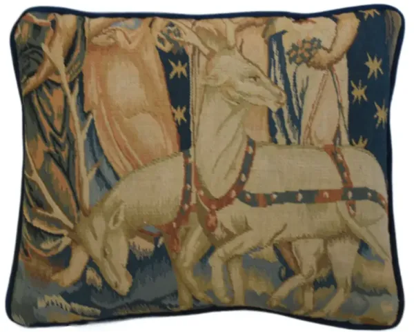 Vintage Italian Wool Tapestry Pillow