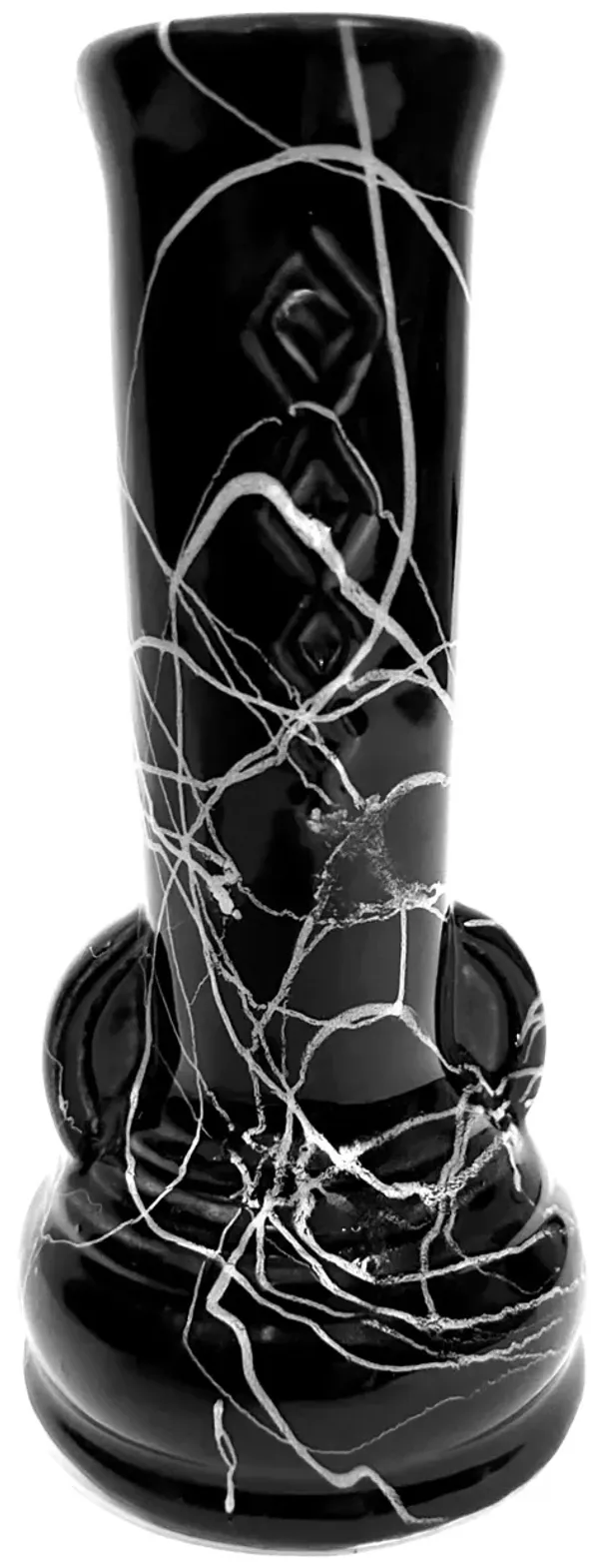 1940s McCoy Spiderweb Vase - The Emporium Ltd. - black