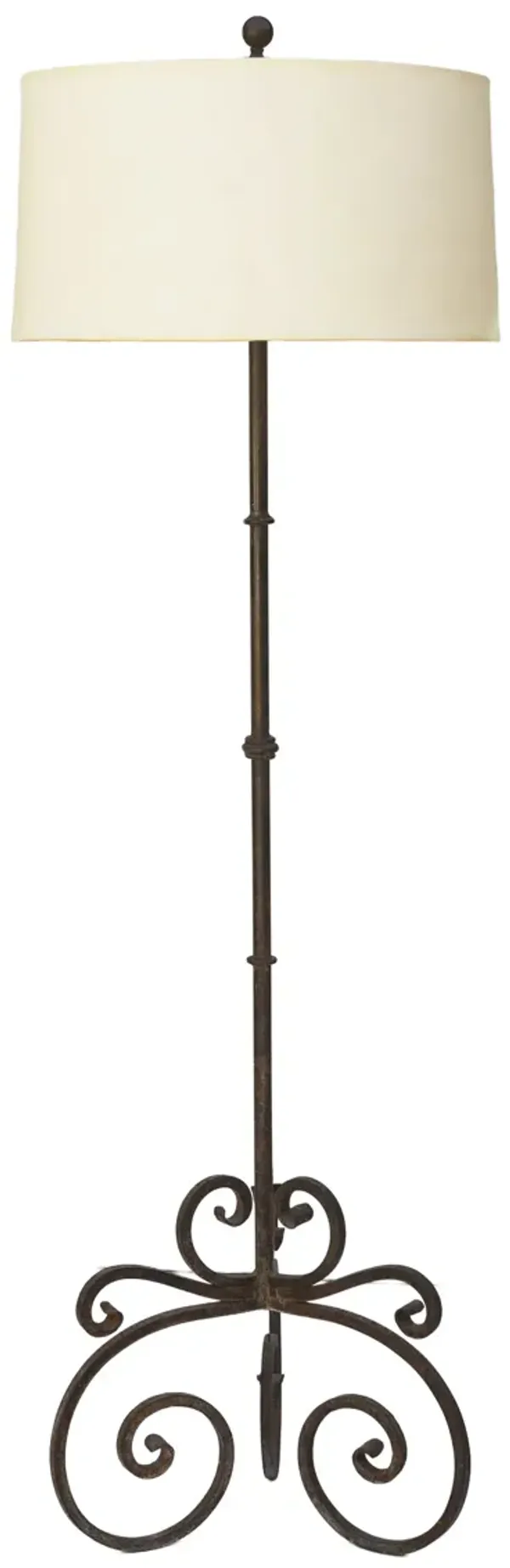 Wrought Iron Spanish Revival Floor Lamp - Fleur de Lex Antiques