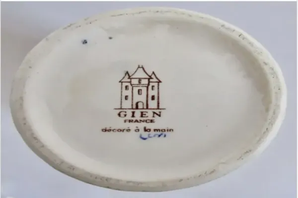 Gien French Faience Peonies Vase - 10.5" - The Emporium Ltd. - pink