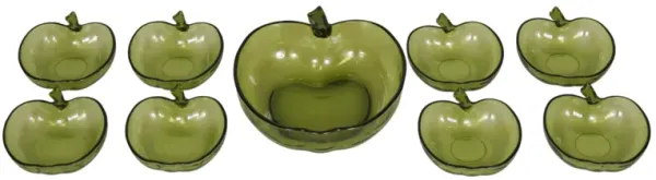 Hazel-Atlas Green Apple Glass Bowls - Interesting Things
