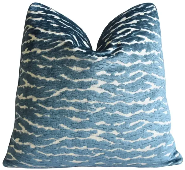 Cowtan & Tout Tiger Zebra Velvet Pillow