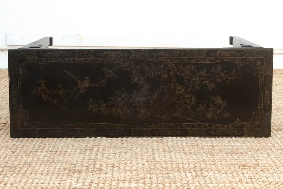 Vintage Black Lacquer Altar Table