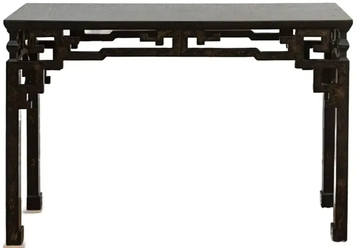 Vintage Black Lacquer Altar Table