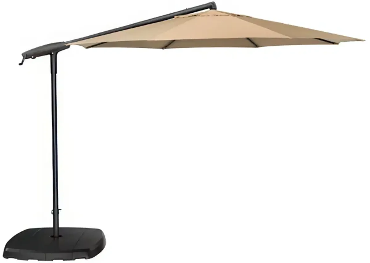 10' Treasure Garden Cantilever Umbrella with Black Frame