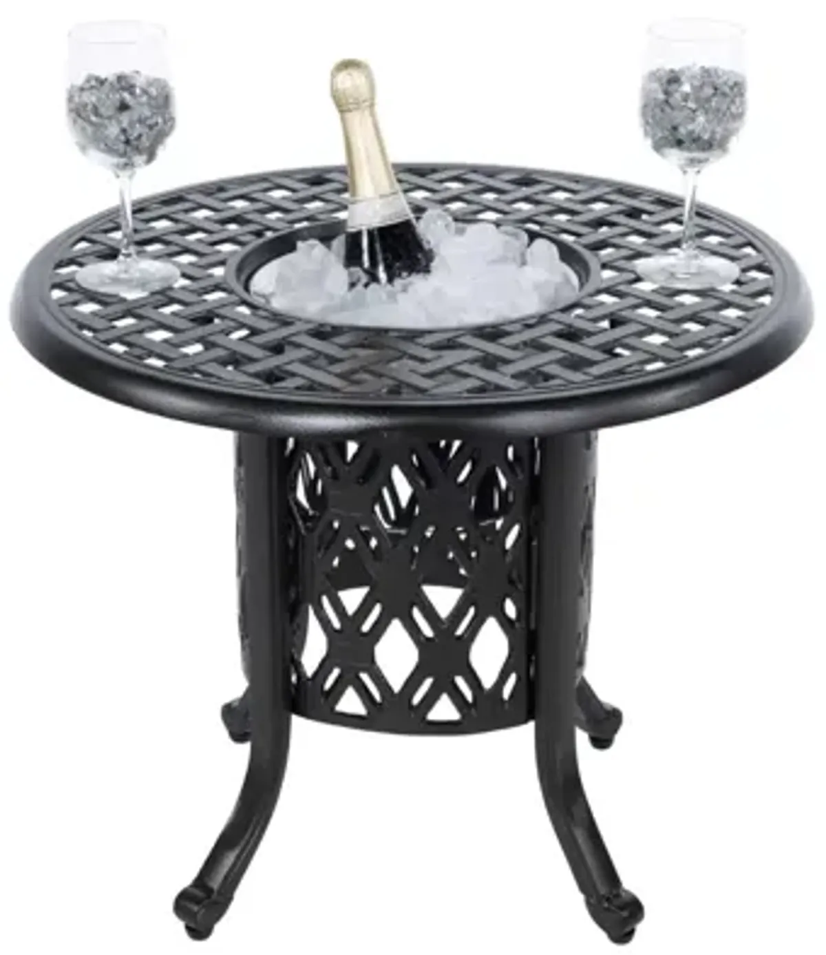 24" Round Ice Bucket Table