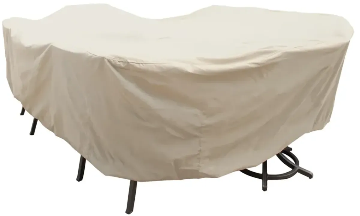 CP699- Large Oval or Rectangle Table and Chairs Cover