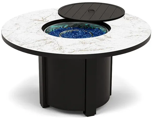 54" Round Dining Fire Pit Table - Multiple Colors and Top Patterns