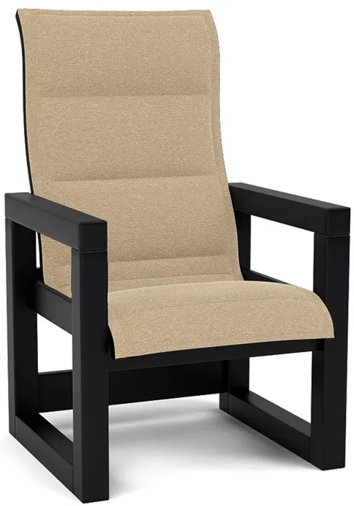 Frame Padded Sling High Back Dining Chair