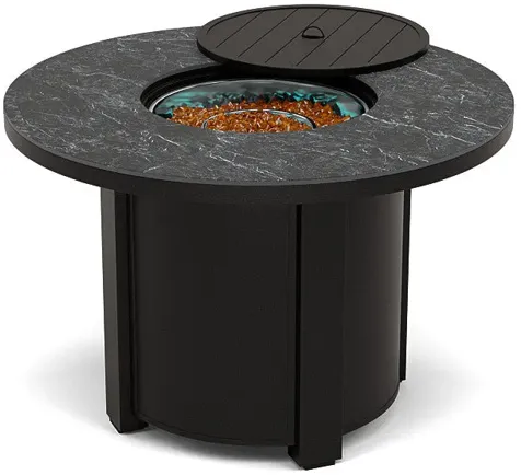 44" Round Dining Fire Pit Table - Multiple Colors and Top Patterns