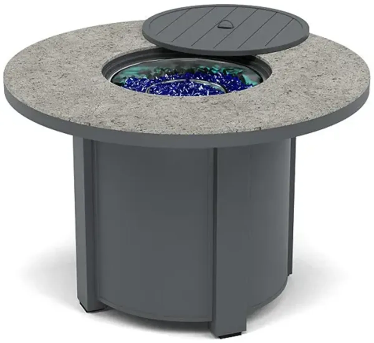 44" Round Dining Fire Pit Table - Multiple Colors and Top Patterns