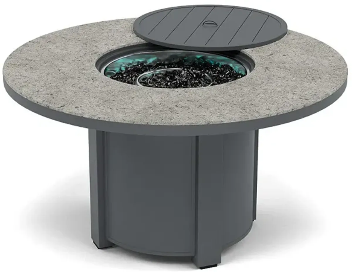 54" Round Dining Fire Pit Table - Multiple Colors and Top Patterns