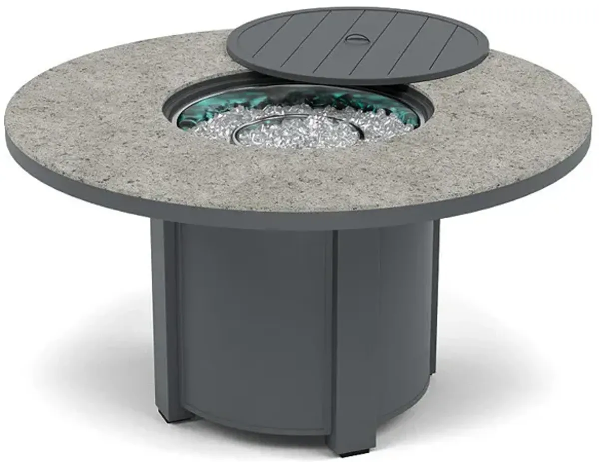 54" Round Dining Fire Pit Table - Multiple Colors and Top Patterns