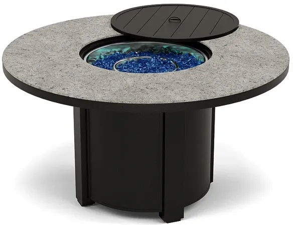 54" Round Dining Fire Pit Table - Multiple Colors and Top Patterns