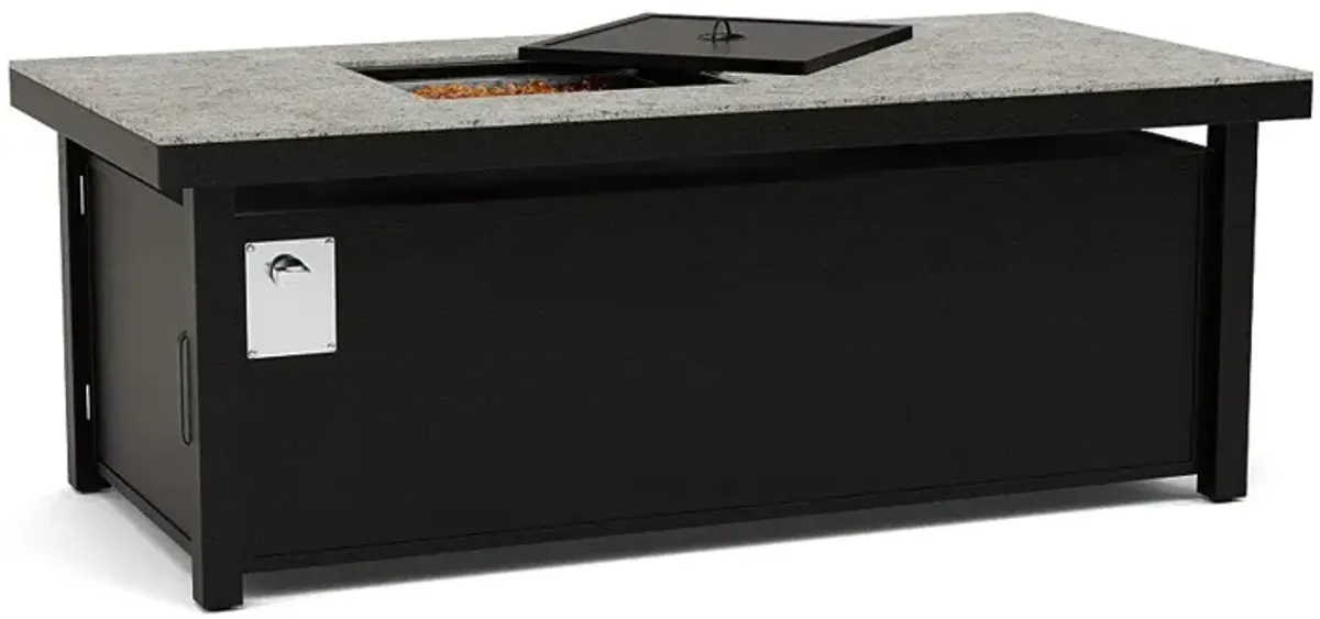 60"X30" Rectangular Fire Pit Table - Multiple Colors and Top Patterns